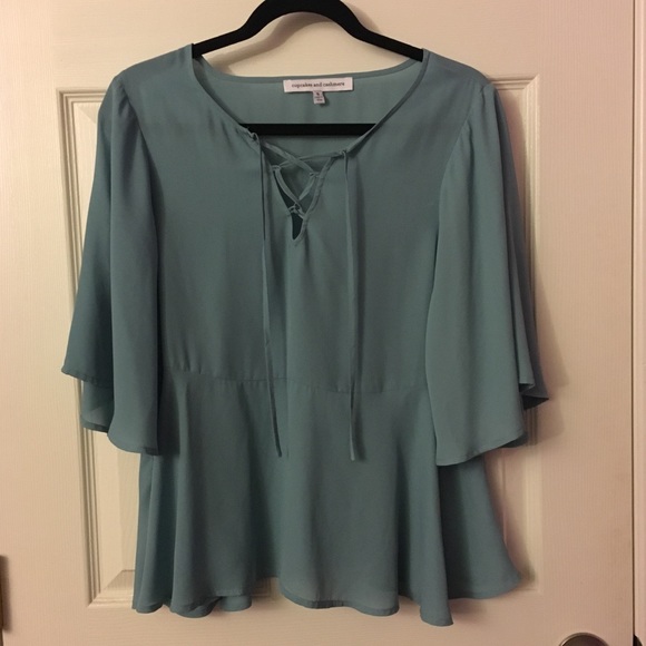 Cupcakes and Cashmere Tops - 💜 3 for $18 | Cupcakes & Cashmere Tie Front  Top